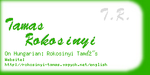 tamas rokosinyi business card